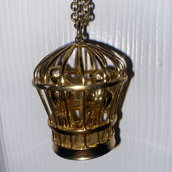 kate spade Jewelry - Kate Spade Gold-Tone Birdcage Necklace